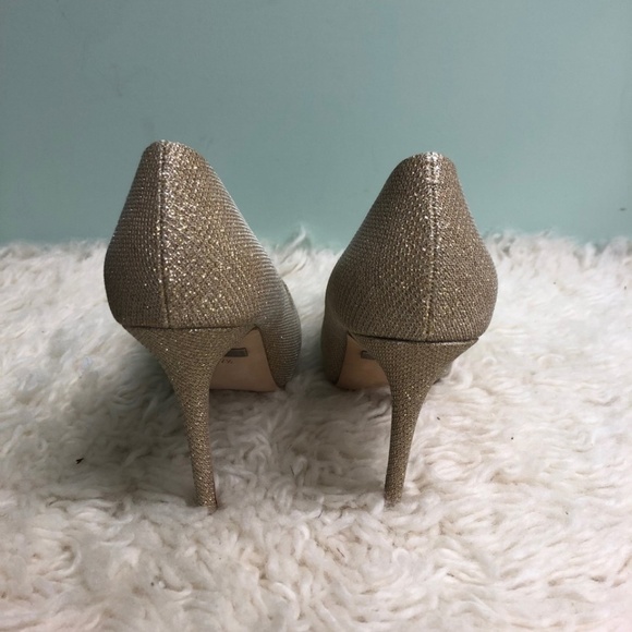 Badgley Mischka | Women's Ponderosa High Heels | Gold | Size 7.5 - Picture 3 of 5